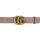 Gucci Double G Buckle Leater Belt - Dusty Pink