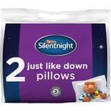Textiles on sale Silentnight Just Like Down 2-pack Fiber Pillow White (69x46cm)