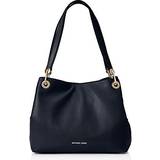 Handbags on sale Michael Kors Raven Large Leather Shoulder Bag - Black