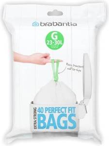 Size Code J 23 Litre 23L Brabantia Waste Bin Liners PerfectFit Bags 20 Pack 