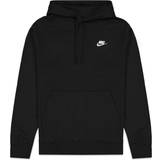Sweaters Men's Clothing Nike Club Fleece Hoodie - Black/White