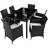 tectake Lissabon Dining Set, 1 Table inkcl. 6 Chairs