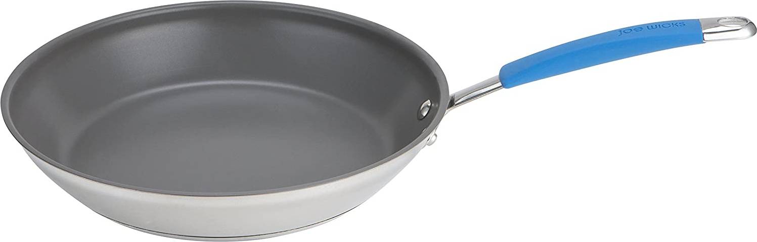 Black and Orange Joe Wicks Easy Release Aluminium Non-Stick cookware twinpack 22cm & 24cm Frypans Fry Pan Set 
