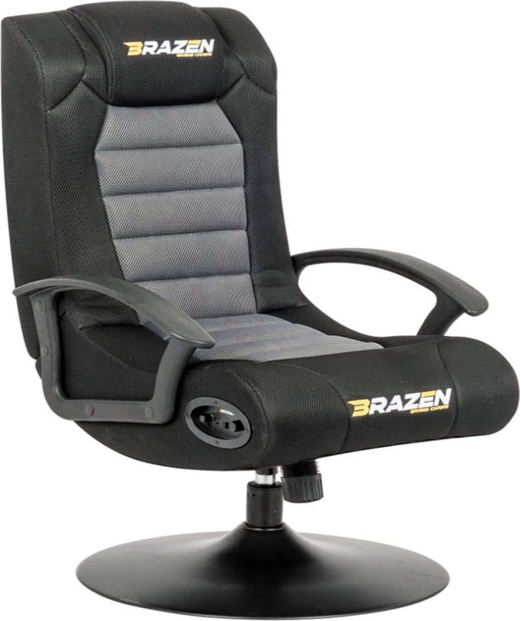 1 size BraZen Serpent 2.1 Bluetooth Surround Sound Gaming Chair Grey/Black/Red 