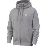 Sweaters Men's Clothing Nike Club Fleece Hoodie - Dark Grey Heather/Matte Silver/White