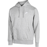Sweaters Men's Clothing Nike Club Fleece Hoodie Unisex - Dark Gray Heather/Matte Silver/White