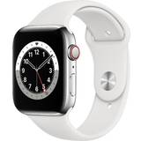 Apple Watch Series 6 Wearables Apple Watch Series 6 Cellular 44mm Stainless Steel Case with Sport Band