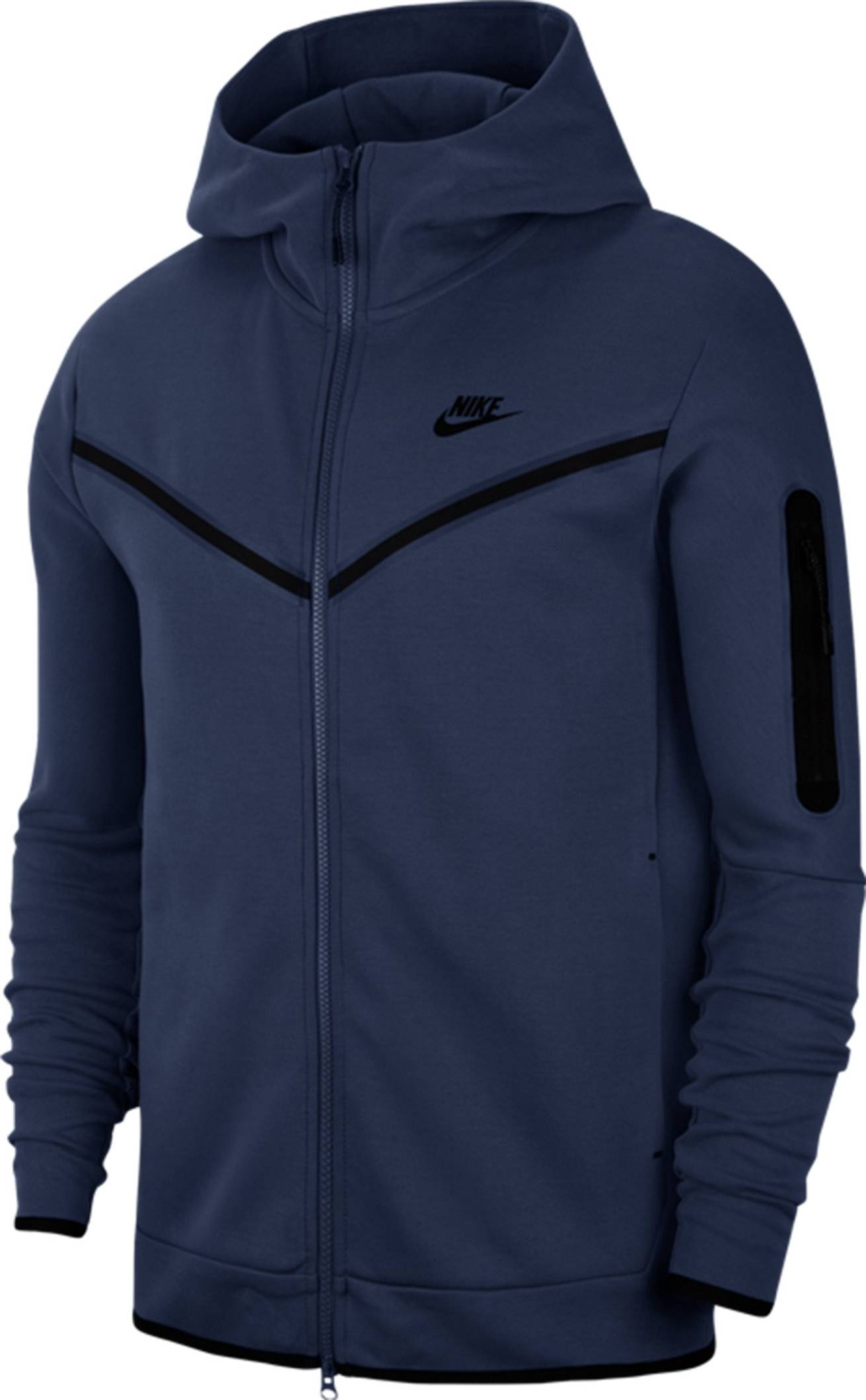 Nike Sportswear Tech Fleece Full-Zip Hoodie Men - Midnight Navy/Black ...