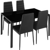 Dining Sets Outdoor Furniture tectake Berlin Dining Set, 1 Table inkcl. 4 Chairs