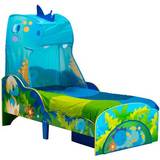 Childbeds Kid's Room Worlds Apart Dinosaur Toddler Bed With Storage And Canopy 30.3x56.3"