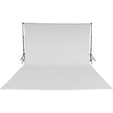 Photo Backgrounds tectake Photo Background Complete Set 3x6m White