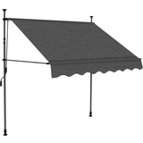 vidaXL Manual Retractable Awning with LED 150cm