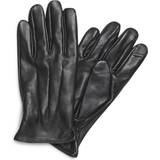 Gloves Men's Clothing Jack & Jones Leather Sewed Gloves - Black