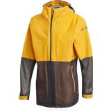 Rain Jackets Men's Clothing Adidas Terrex 3-Layer Zupahike Rain Jacket - Legacy Gold/Black
