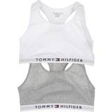 Tommy Hilfiger Organic Cotton Logo Bralette 2-Pack - Mid Grey Heather/White (UG0UG00381-0UD)