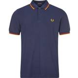 Fred Perry Twin Tipped Polo Shirt - Navy/Red/Amber