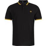 Fred Perry Twin Tipped Polo Shirt - Black/Bright Yellow/Bright Yellow