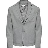 Blazers Men's Clothing Only & Sons Mark Blazer - Grey/Medium Grey Melange