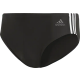 Swimwear Men's Clothing Adidas Fitness 3-Stripes Swim Trunks - Black/White