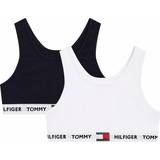 Tommy Hilfiger Organic Cotton Repeat Logo Bralettes 2-pack - White/Desert Sky (UG0UG003450U9)