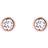 Ted Baker Sinaa Studs - Rose Gold/Transparent