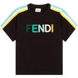 T-shirts Children's Clothing Fendi Logo T-Shirt - Black (JUI015-F1DEM)