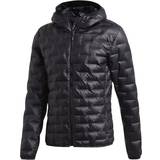 Jackets Men's Clothing Adidas Light Down Hooded Jacket - Black