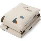 Baby Blankets Liewood Lewis Muslin Cloth 2-pack Friendship Sandy Mix