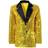 Widmann Sequin Jacket Gold with Black Collar