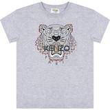 T-shirts Children's Clothing Kenzo Boy's Cotton Tiger Tee - Grey Melange (K25113-A41)