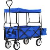 Trailers & Wagons vidaXL Foldable Trolley with Roof