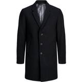 Coats Men's Clothing Jack & Jones Recycled Wool Coat - Black