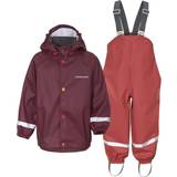 Rain Overalls Children's Clothing Didriksons Slaskeman Kid's Set - Rioja Red (503957-462)