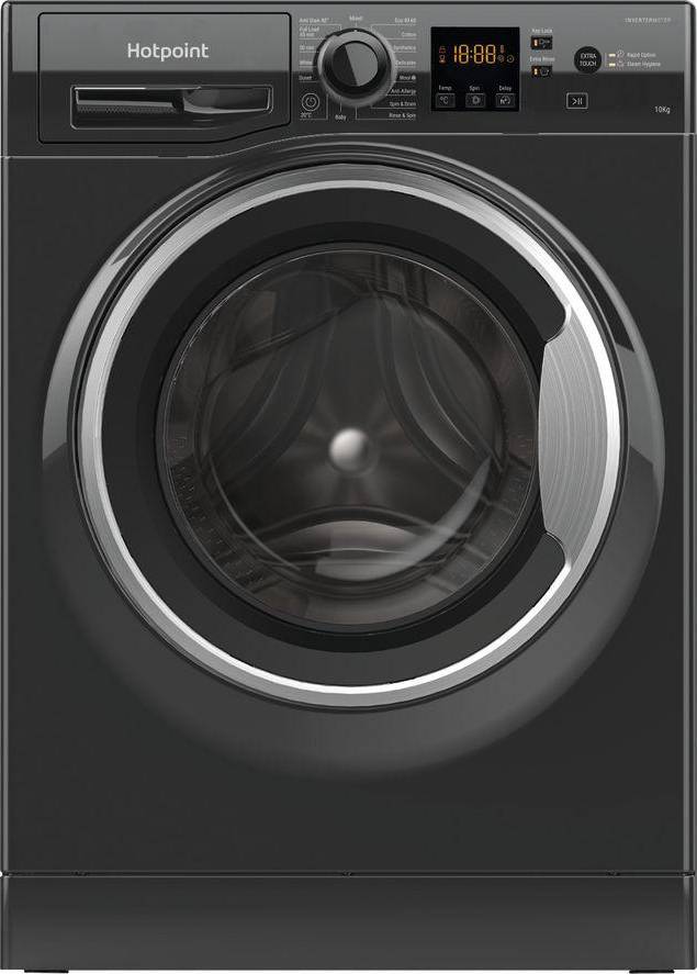 Genuine Hotpoint WMBF742KUK Black Door Frame & Glass Washing Machine 