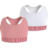 Calvin klein bralette Children's Clothing Calvin Klein Bralette 2-pack - Coral Shimmy/White (G80G8004780VL)