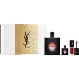 Gift Boxes Yves Saint Laurent Black Opium Deluxe Gift Set EdP 90ml + EdP 7.5ml + Couture Velvet Cream Lipstick