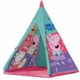 Play Tent John 72807 Tipi Spielzelt Original Peppa Pig Teepee Play Tent Playhouse with Plastic Poles