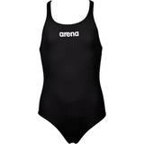 Arena Girl's Solid Swim Pro Swimsuit - Black/White (EU-2A263)