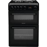 Gas Cookers Hotpoint HAG60K Black