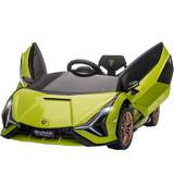 Electric Vehicles Homcom Lamborghini SIAN Ride On Electric Car 12V, Green