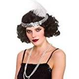 Short Wigs Fancy Dress Wicked Costumes Ladies 1920's Black Curly Flapper Wig Fancy Dress Accessory