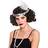 Wicked Costumes Ladies 1920's Black Curly Flapper Wig Fancy Dress Accessory