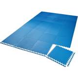 Gym Floor Mats tectake Gym mats interlocking set of 24 gym flooring, foam mats, workout mats
