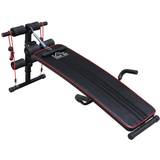 Exercise Benches Homcom Sit Up Bench Workout Fitness Excercise Adjustable Thigh Support Home Gym
