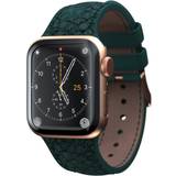 Apple Watch Series 6 Wearables Njord byELEMENTS Salmon Leather Watch Band for Apple Watch 44/45mm