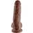 Pipedream King Cock 8" 20cm Cock with Balls Brown