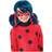 Rubies Official 200553NS000 Girls Miraculous Lady Bug Wig Child Wigs Ladybug