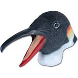 Bristol Novelty Unisex Penguin Rubber Head Mask (One Size) (Black/White/Red)