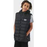 Vests Children's Clothing Hype Boy's Gilet with Detachable Hood - Black/Blue (TWBT-047)