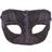 Bristol Novelty Mens Velvet Eye Mask (One Size) (Black)
